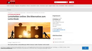 
                            11. Lottohelden online | Größere Auswahl als am Kiosk - FOCUS.de