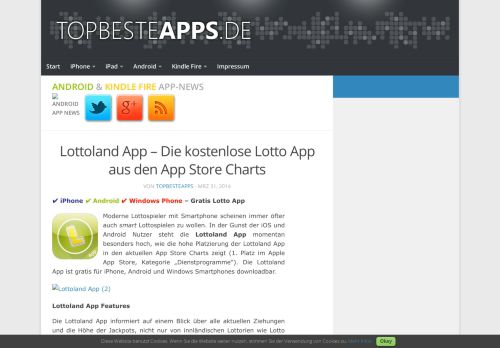 
                            8. Lottoland App - Die kostenlose Lotto App aus den App Store Charts
