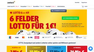 
                            2. LottoStar24 - LOTTO & Eurojackpot ohne Gebühren spielen