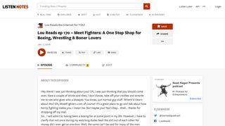 
                            12. Lou Reads ep 170 – Meet Fighters: A One Stop Shop for Boxing ...