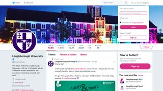 
                            7. Loughborough University (@lborouniversity) | Twitter