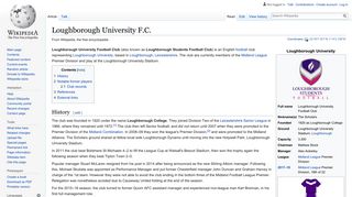 
                            12. Loughborough University F.C. - Wikipedia
