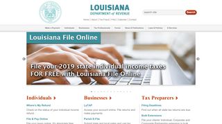 
                            2. Louisiana Department of Revenue: Home Page