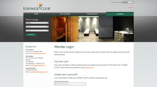 
                            5. LOUNGE CLUB™ - Member Login
