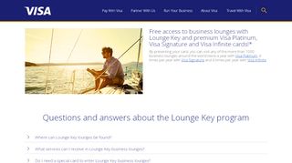 
                            4. Lounge key | Visa