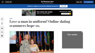 
                            11. Love a man in uniform? Online dating scammers hope so. - The ...