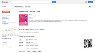 
                            9. Love Again, Love for Them - Google Books Result