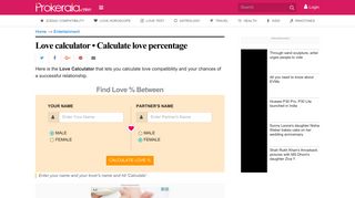 
                            9. Love Calculator | Love Meter to Calculate Love Percentage