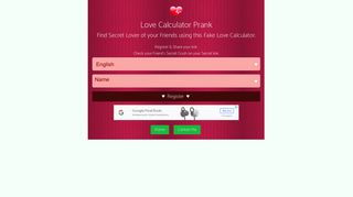 
                            4. Love Calculator Prank to know Secret Crush of Friends (*BEST*)