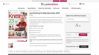 
                            7. Love Knitting for Baby November 2018 - Buysubscriptions.com