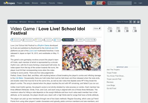 
                            11. Love Live! School Idol Festival (Video Game) - TV Tropes