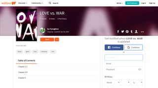 
                            5. LOVE vs. WAR - FlyingNine - Wattpad