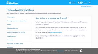 
                            2. loveholidays FAQs: Question - How do I log in to Manage My Booking ...