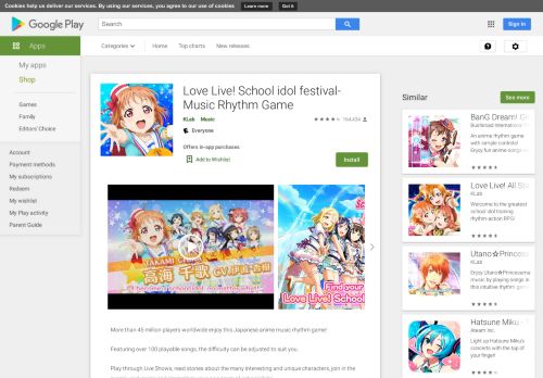 
                            10. LoveLive! School idol festival – Apps bei Google Play