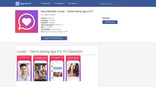 
                            3. Lovely – Deine Dating App für PC - Windows 10,8,7 (Deutsch ...