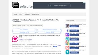 
                            4. LOVELY – Your Dating App app in PC - Download for Windows 7, 8 ...
