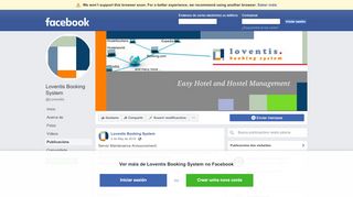 
                            8. Loventis Booking System - Publicacións - Facebook