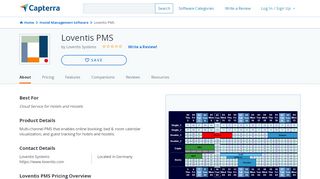 
                            9. Loventis PMS Reviews and Pricing - 2019 - Capterra