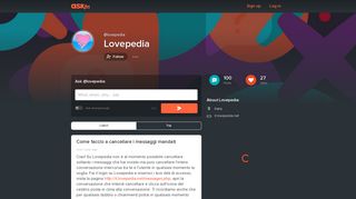 
                            11. Lovepedia (@lovepedia) — 100 answers, 27 likes | ASKfm
