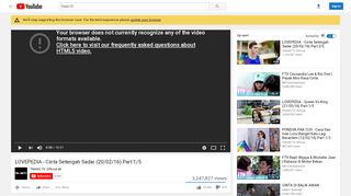 
                            12. LOVEPEDIA - Cinta Setengah Sadar (20/02/16) Part 1/5 - YouTube
