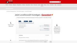 
                            12. LoveScout24 kündigen - so schnell geht's | FOCUS.de - die Kündigung