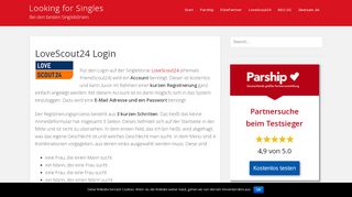 
                            6. LoveScout24 Login - bei Deutschlands Partnerportal Nr. 1