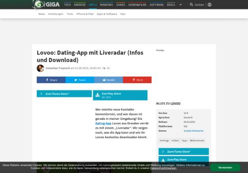 
                            12. Lovoo: Dating-App mit Liveradar (Infos und Download) – GIGA