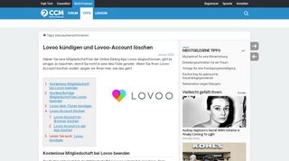 
                            13. Lovoo kündigen und Lovoo-Account löschen