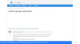 
                            8. LOVOO Login geht nicht! HILFE! – IDEEcon Community
