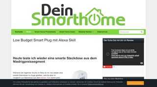 
                            11. Low Budget Smart Plug mit Alexa Skill im Test | Dein-Smarthome.com