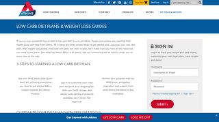 
                            1. Low Carb Diet Plan & Weight Loss Guide | Atkins