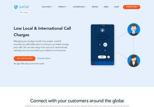 
                            3. Low Local and International Calls | JustCall