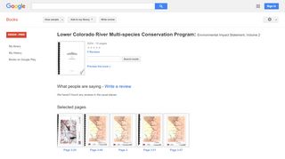 
                            13. Lower Colorado River Multi-species Conservation Program: ...