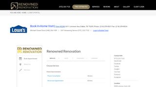 
                            7. Lowe's Portal | Renowned Renovation