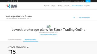 
                            8. Lowest Brokerage Trading Plans | Equity ... - Trade Smart Online