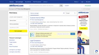 
                            12. Lowongan di PT Panin Asset Management, Pekerjaan | JobStreet.co.id