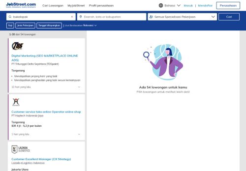 
                            7. Lowongan Kerja bukalapak, Pekerjaan | JobStreet.co.id