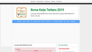 
                            8. Lowongan Kerja BUMN Perum Peruri Februari 2019