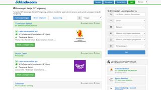 
                            4. Lowongan Kerja Di Tangerang Februari 2019 | Jobindo.com