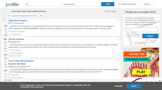 
                            2. Lowongan kerja: Login Jakarta Selatan - Februari 2019 ... - Jooble