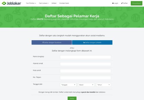 
                            5. Lowongan kerja terbaru | Info pekerjaan 2016 - Jobloker