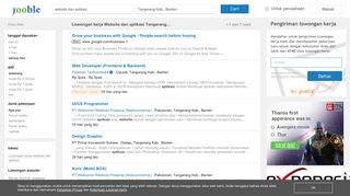
                            8. Lowongan kerja: Website dan aplikasi Tangerang Kab., Banten - Jooble