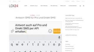 
                            9. LOX24 – Antwort-SMS für Pro und Direkt SMS