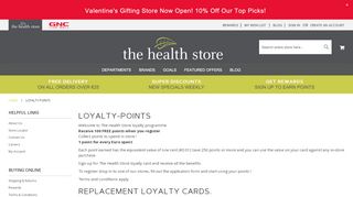 
                            13. Loyalty Card - The Health Store