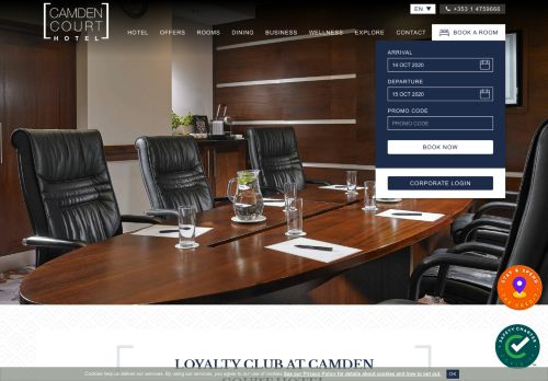 
                            4. Loyalty Club Login - Camden Court Hotel