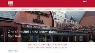 
                            4. Loyalty Club | Red Cow Inn | Dublin's Best Pub