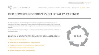 
                            5. Loyalty Partner: Bewerbungsprozess