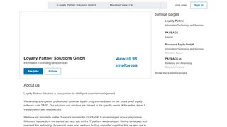 
                            10. Loyalty Partner Solutions GmbH | LinkedIn
