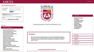 
                            4. Loyola University Chicago: Portal 9.1 LOCUS