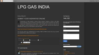 
                            8. LPG GAS INDIA: SUBMIT YOUR AADHAR NO ONLINE